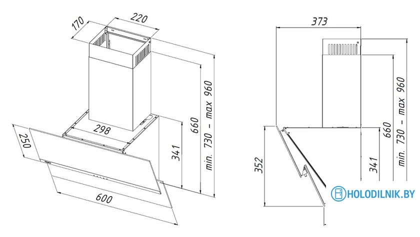 Кухонная вытяжка Akpo Balance 60 WK-4 (черный)