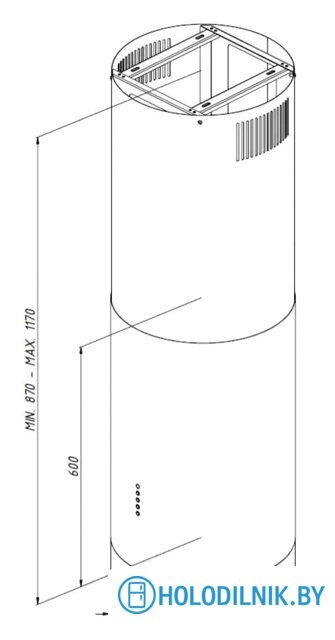 Кухонная вытяжка Akpo Balmera 40 WK-4 (золото)