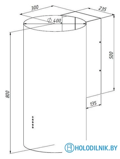 Кухонная вытяжка Akpo Balmera ll WK-10 (золото)