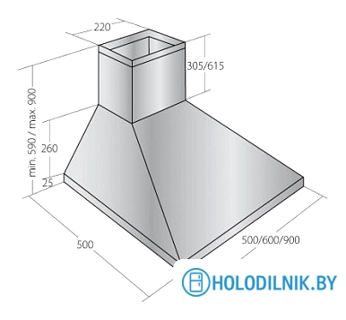 Кухонная вытяжка Akpo Classic 60 WK-4 (черный)