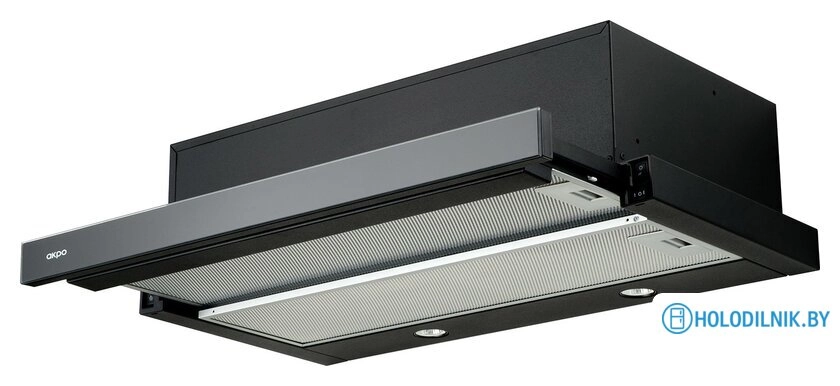 Кухонная вытяжка Akpo Light eco glass twin 50 WK-7 (черный)