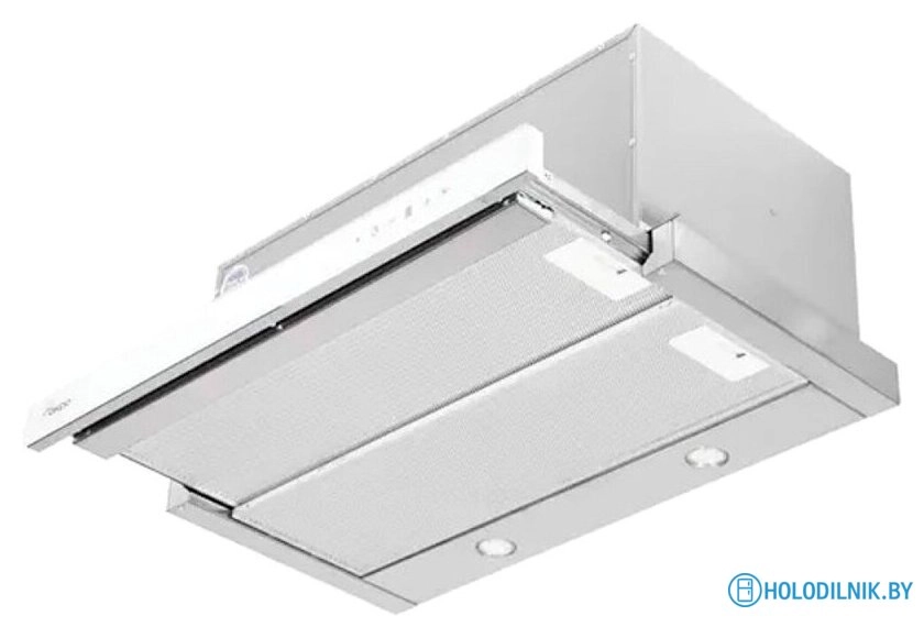 Кухонная вытяжка Akpo Light Touch Glass Twin 60 WK-7 (белое стекло/нержавеющая сталь)