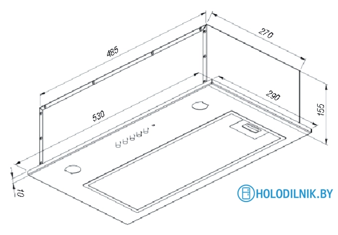 Кухонная вытяжка Akpo Micra WK-7 (черный)