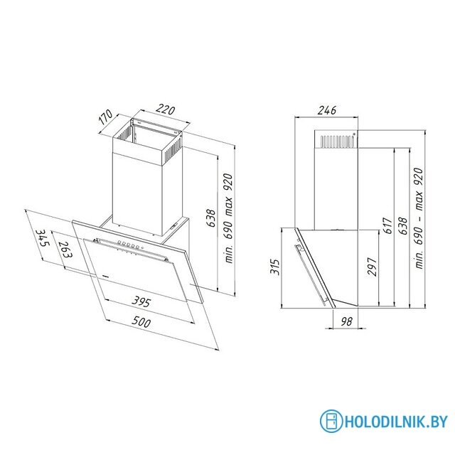 Кухонная вытяжка Akpo Nero Eco 50 WK-4 (белый)