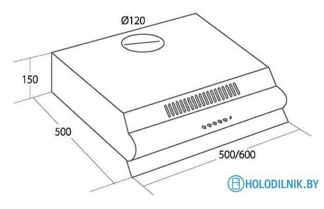 Кухонная вытяжка Akpo P3050 WK-7 (белый)