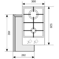 Варочная панель Akpo PGA 302 FGC BL