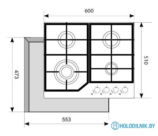 Варочная панель Akpo PGA 604 HGC-T IV