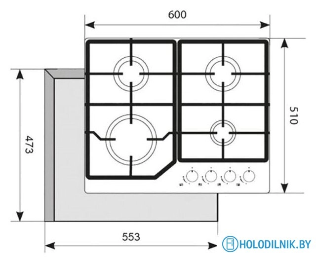 Варочная панель Akpo PGA 604 LXE-2