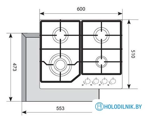 Варочная панель Akpo PGA 604 LXE-3