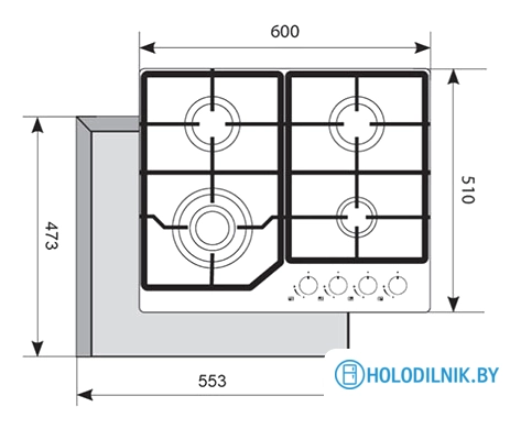 Варочная панель Akpo PGA 604 LXE