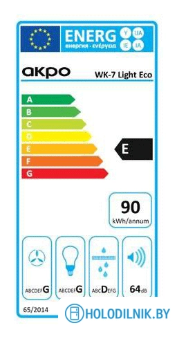 Кухонная вытяжка Akpo WK-7 Light eco 50 (нержавеющая сталь)