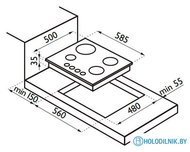 Варочная панель Ardesia BH 40 AV STEEL
