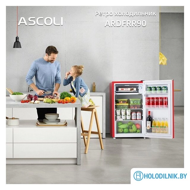 Однокамерный холодильник Ascoli ADFRR90