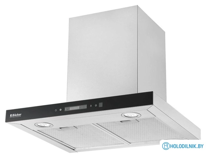 Кухонная вытяжка Backer CH60E-TGL200 SSBK Glass