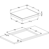 Варочная панель BEKO HII 64401 MTX