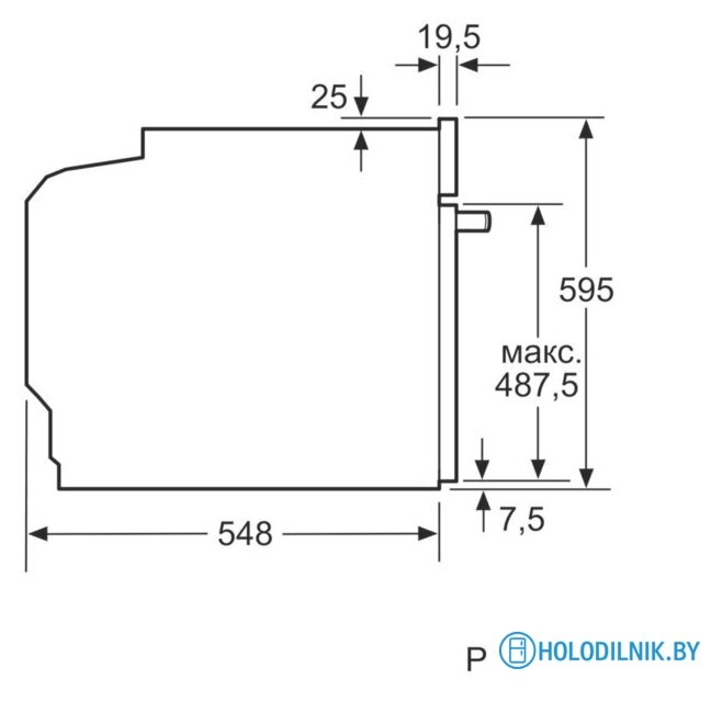 Электрический духовой шкаф Bosch HBG517EB0R