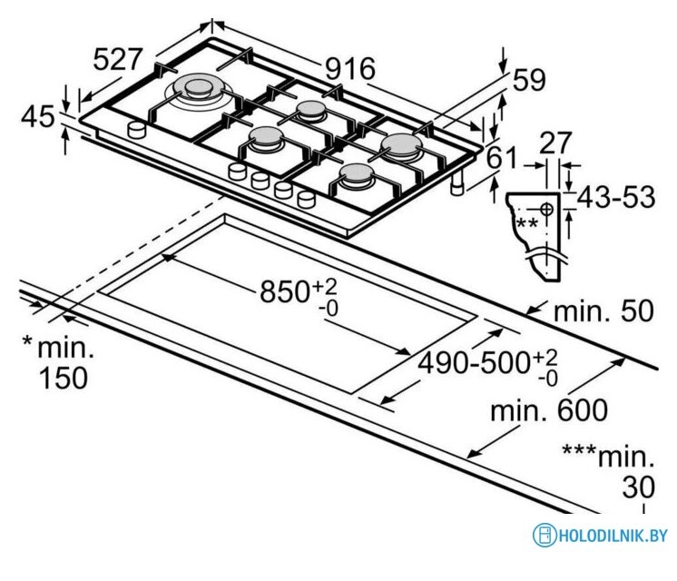 Варочная панель Bosch PRS9A6H40