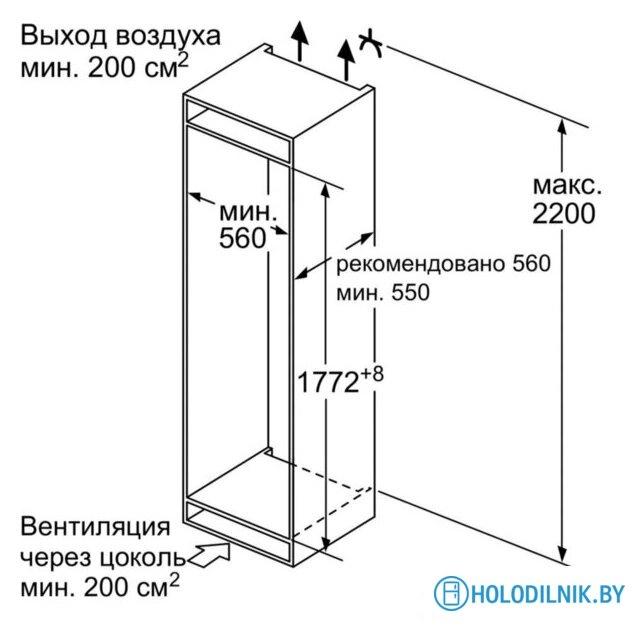 Однокамерный холодильник Bosch Serie 6 KIR81AF30U