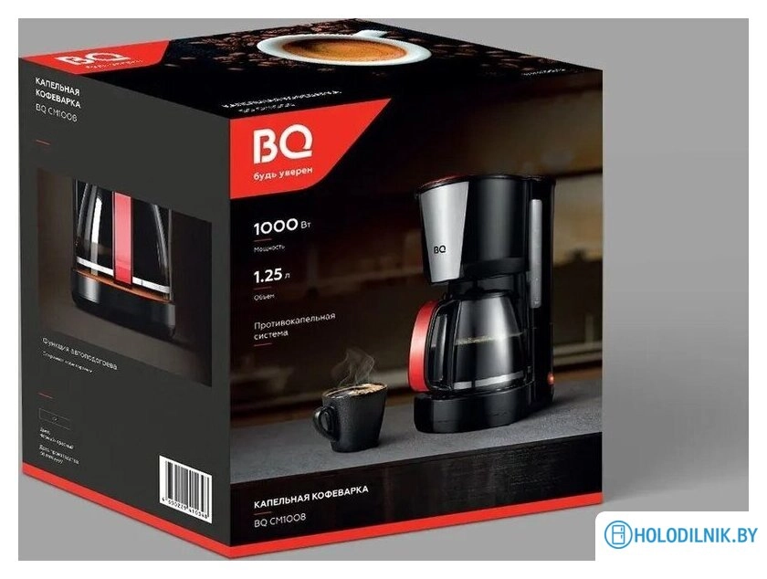 Кофеварка BQ CM1008 (красный/черный)