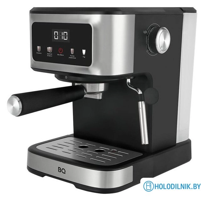 Рожковая кофеварка BQ ECM1077M (сталь/черный)