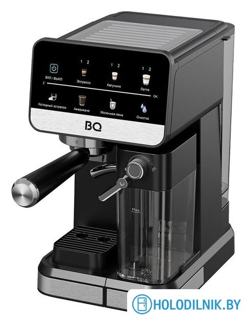 Рожковая кофеварка BQ ECM1088A (черный/нержавеющая сталь)