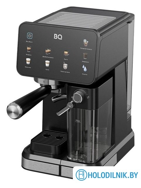 Рожковая кофеварка BQ ECM1089A (черный/серебристый)