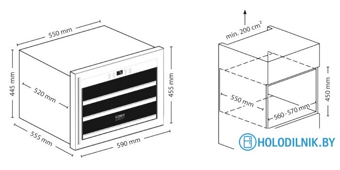 Винный шкаф CASO WineSafe 18 EB