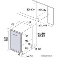 Встраиваемая посудомоечная машина CATA LVI 46010