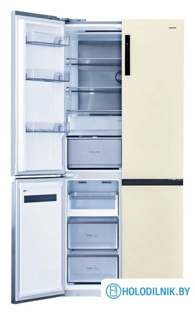 Четырёхдверный холодильник CENTEK CT-1746 Beige