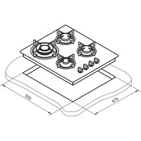 Варочная панель Darina 1T1 BGM 341 11 X