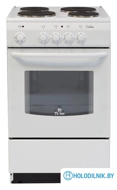 Кухонная плита De luxe 5004.12э (белый)