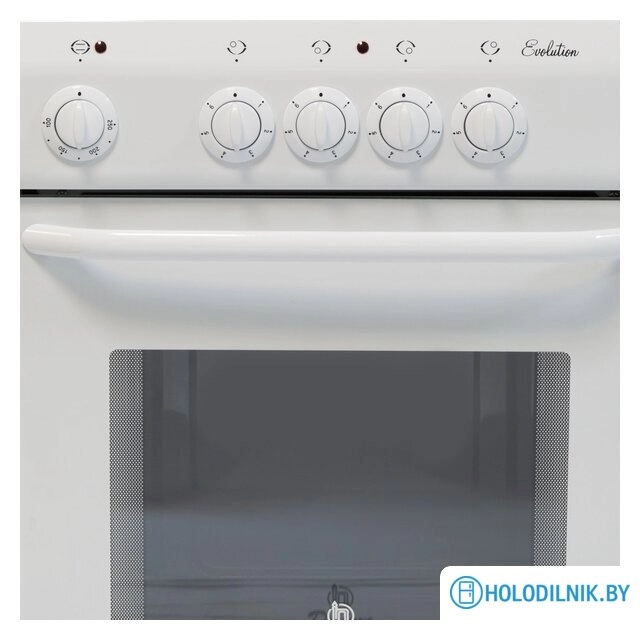 Кухонная плита De luxe 5004.12э (белый)