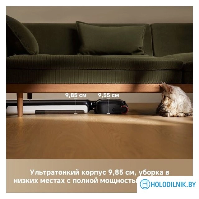 Вертикальный моющий пылесос Dreame G12 Wet and Dry Vacuum HHR32A (евровилка, черный)