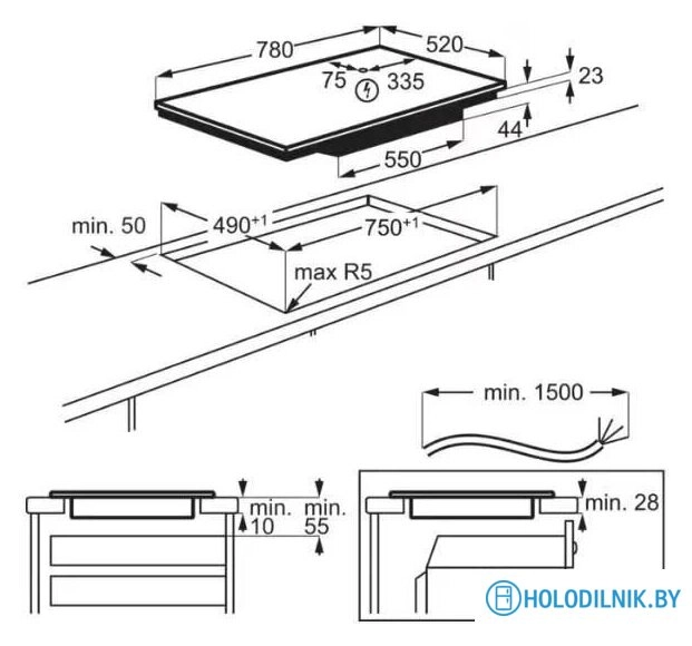 Варочная панель Electrolux EIV83443CT