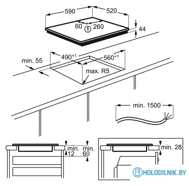 Варочная панель Electrolux LIR60430BW