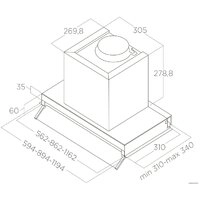 Кухонная вытяжка Elica Boxin LX/IX/A/90 PRF0114761A