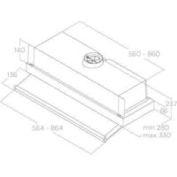 Кухонная вытяжка Elica Ciak 2.0 S GR/A/90 PRF0181903