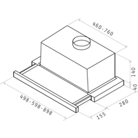 Кухонная вытяжка Elica Elite 14 LUX WH/A/50
