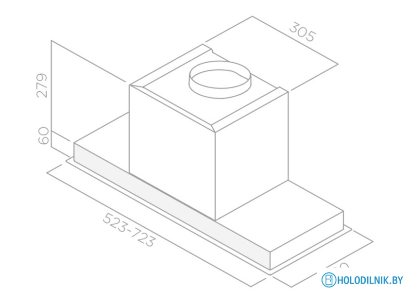 Кухонная вытяжка Elica HIDDEN IXGL/A/90