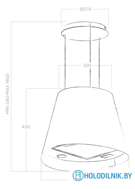 Кухонная вытяжка Elica Juno Urban Zinc/F/50