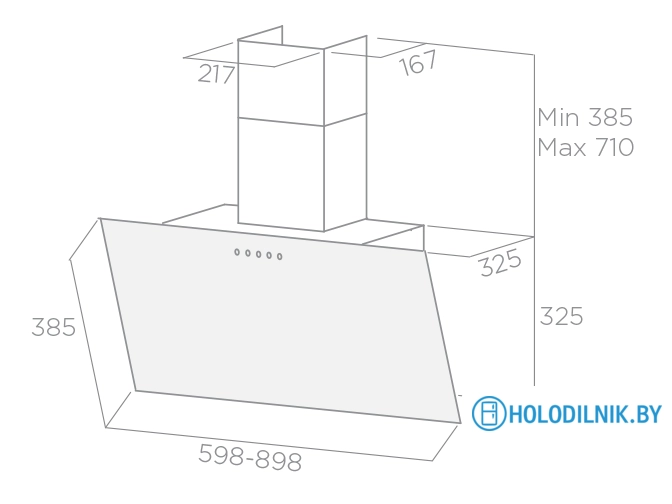 Кухонная вытяжка Elica Shire WH/A/60 [PRF0119823]
