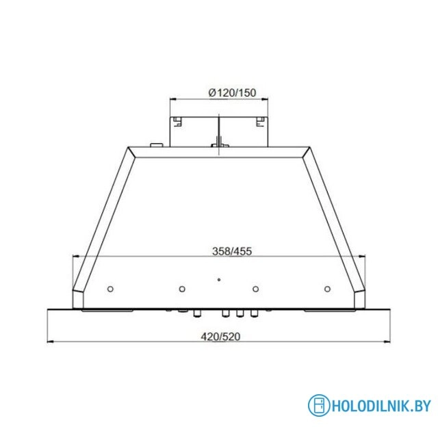 Кухонная вытяжка Elikor Box 52П-700 213859 (топленое молоко)