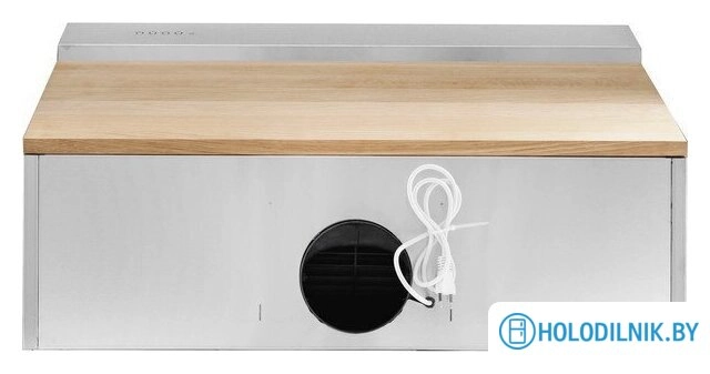 Кухонная вытяжка Elikor Фарм 90H-650-E3D (нержавеющая сталь/дуб неокрашенный)