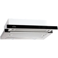 Кухонная вытяжка Elikor Интегра Glass 50Н-400-В2Д (нержавеющая сталь/черное стекло) (940979)