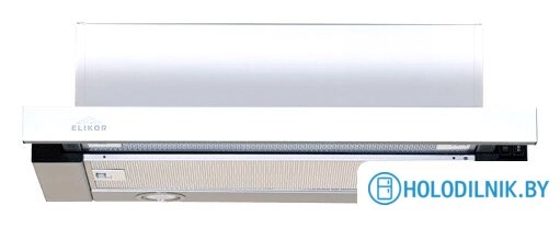 Кухонная вытяжка Elikor Интегра Glass 60П-400-В2Л (белый/белое стекло) (144567)
