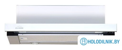 Кухонная вытяжка Elikor Интегра Glass 60П-400-В2Л (нержавеющая сталь/белый)