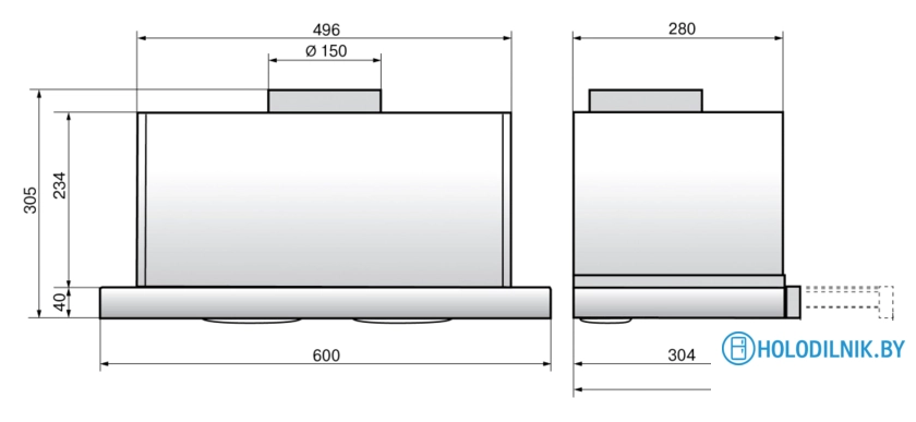 Кухонная вытяжка Elikor Интегра S2 60П-700-В2Д (белый)