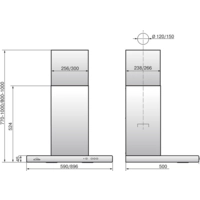 Кухонная вытяжка Elikor Квадра 60П-430-К3Д (антрацит) (942970)