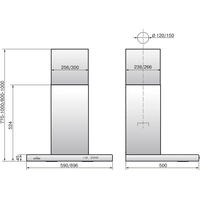 Кухонная вытяжка Elikor Квадра 90П-650-К3Д (антрацит) (943863)