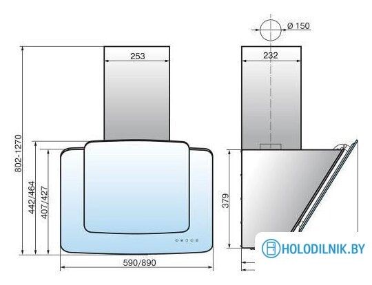 Кухонная вытяжка Elikor КВАРЦ 60П-1000-Е4Д (бежевый/крем)